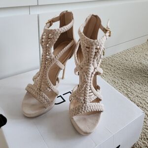Elegant Braided Women's Heels